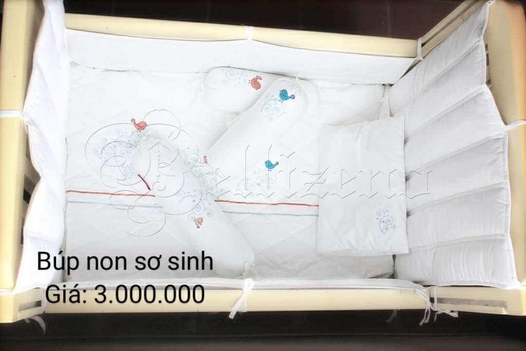 CHIM  NON chăn chần gối - trắng